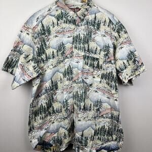 Vintage True Grit  Mountain Outdoor Mens Size XL buttons shirt  Made in USA